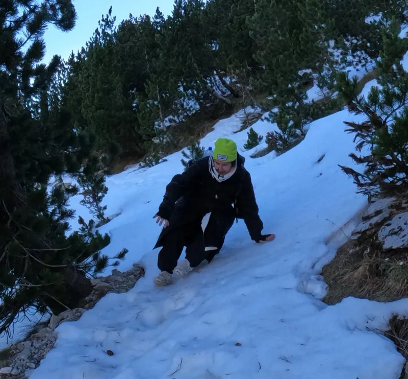 Joana Peixe outside of work, exploring nature
